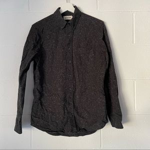 Taylor Stitch Donegal Jack shirt long sleeve button-down sz 36 color: coal